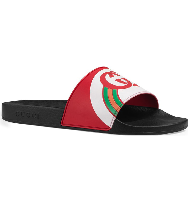 gucci slides men red