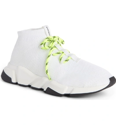 Shop Balenciaga Mid-top Sneaker In Blanc