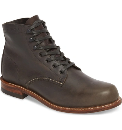 Shop Wolverine '1000 Mile' Plain Toe Boot In Charcoal