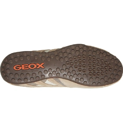 Shop Geox Uomo Snake 94 Sneaker In Beige/ Dark Orange