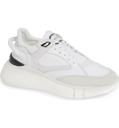 Shop Buscemi Veloce Sneaker In White/ Black