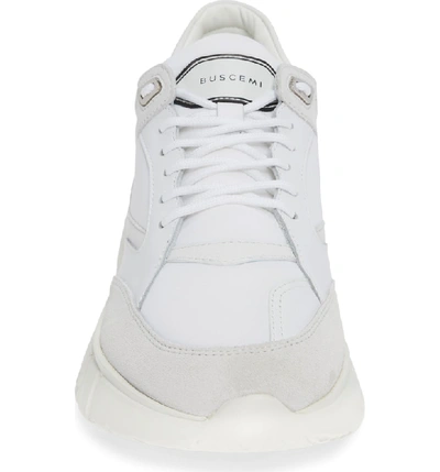 Shop Buscemi Veloce Sneaker In White/ Black