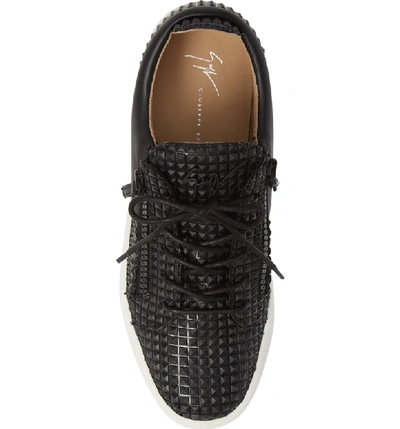 Shop Giuseppe Zanotti Low Top Sneaker In Black/ Black