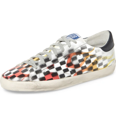 Golden Goose Men's Superstar Flame Distressed Leather Low-top Sneakers In  White | ModeSens
