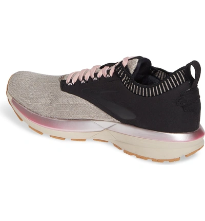 Shop Brooks Ricochet Le Running Shoe In Black/ Tan/ Pink