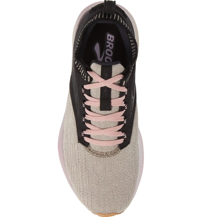 Shop Brooks Ricochet Le Running Shoe In Black/ Tan/ Pink