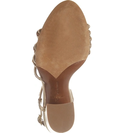 Shop Tabitha Simmons Viola Sequin Embellished Sandal In Gold