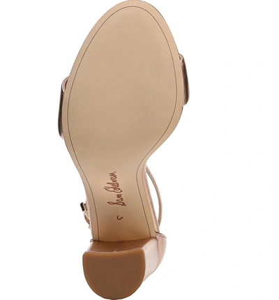 Shop Sam Edelman Yaro Ankle Strap Sandal In Blush Gold