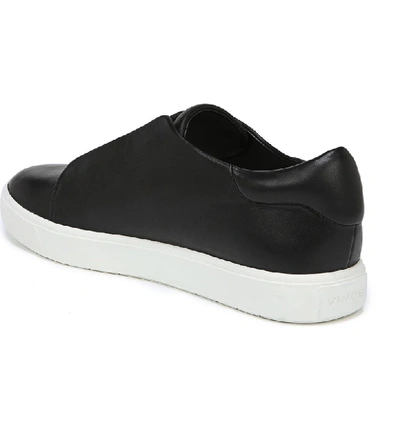 Shop Vince Cantara Slip-on Sneaker In Black/ Grey Leather