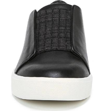 Shop Vince Cantara Slip-on Sneaker In Black/ Grey Leather