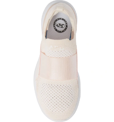 Shop Apl Athletic Propulsion Labs Techloom Bliss Knit Running Shoe In Nude/ White