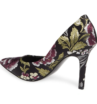 Shop Charles By Charles David Maxx Pointy Toe Pump In Black Floral Fabric
