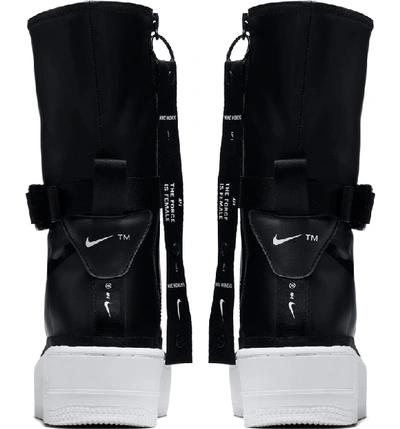 Shop Nike Air Force 1 Sage High Platform Sneaker In Black/ Black/ White