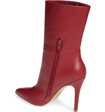Shop Charles By Charles David Palisades Bootie In Scarlet Faux Leather