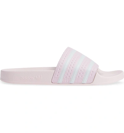 Shop Adidas Originals 'adilette' Slide Sandal In Clear Pink