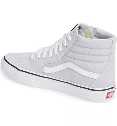 Shop Vans 'sk8-hi' Sneaker In Gray Dawn/ True White