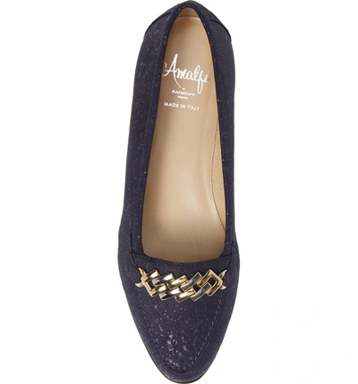 Shop Amalfi By Rangoni Oste Loafer In Navy Printed Leather