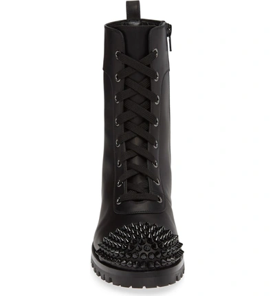 Shop Christian Louboutin Lace-up Hiker Boot In Black