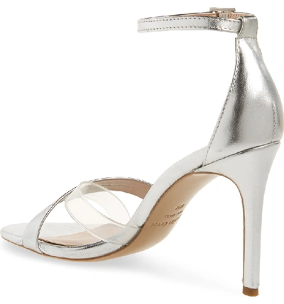 Shop Charles David Courtney Sandal In Silver/ Clear Leather