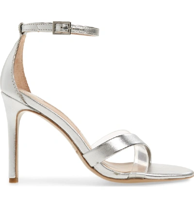 Shop Charles David Courtney Sandal In Silver/ Clear Leather