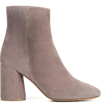 Shop Vince Ridley Bootie In Grey Suede