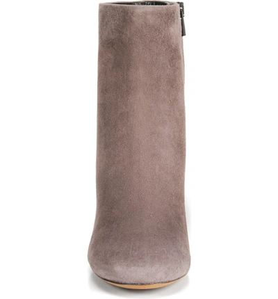 Shop Vince Ridley Bootie In Grey Suede