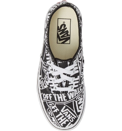 Shop Vans 'authentic' Sneaker In Black/ True White