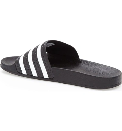 Shop Adidas Originals 'adilette' Slide Sandal In Black/ White