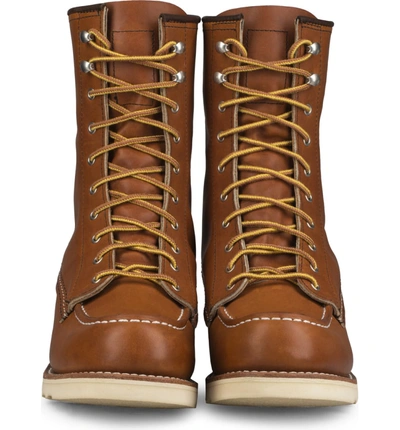 Shop Red Wing 8-inch Moc Boot In Oro Legacy Leather