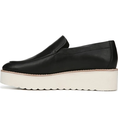 Shop Vince Zeta Platform Loafer In Black Foulard Leather