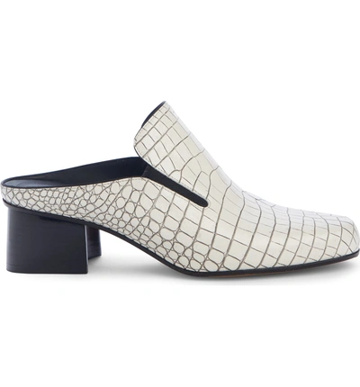 Shop Dries Van Noten Loafer Mule In White