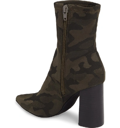 Shop Jeffrey Campbell Siren Bootie In Khaki Black Camo