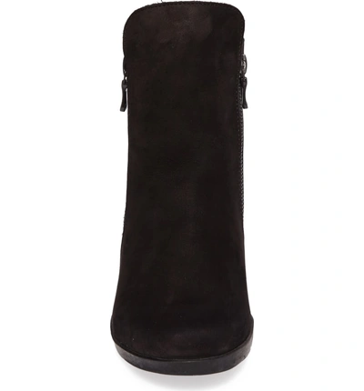 Shop Arche Jolia Water Resistant Bootie In Noir Nubuck Leather