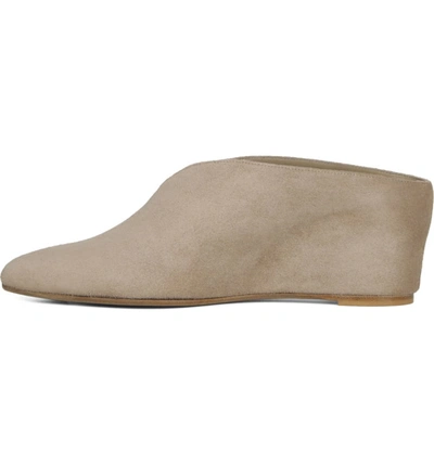 Shop Vince Kai Pointy Toe Wedge Mule In Greige Antique
