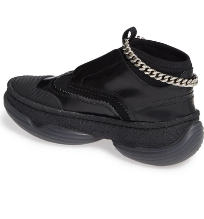 Shop Alexander Wang Chain Platform Sneaker In Black