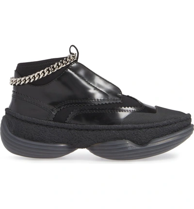 Shop Alexander Wang Chain Platform Sneaker In Black