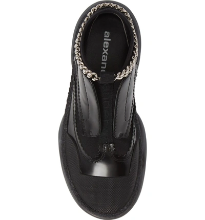 Shop Alexander Wang Chain Platform Sneaker In Black