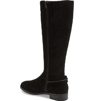 Shop Kensie Cheverly Knee High Boot In Black Suede