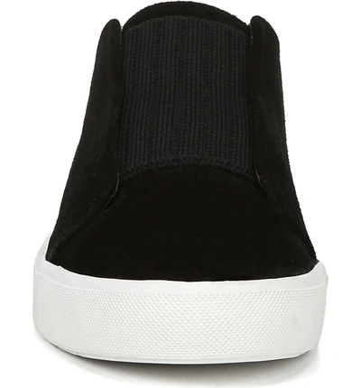 Shop Vince Cantara Slip-on Sneaker In Black Suede