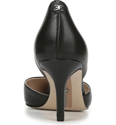 Shop Sam Edelman Jaina Pump In Black Nappa Leather