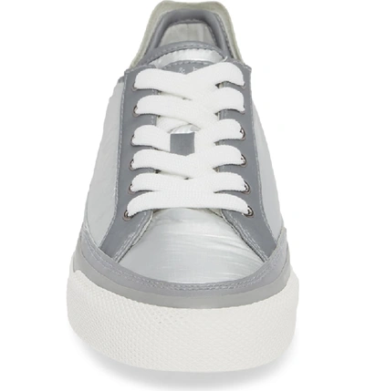 Shop Rag & Bone Army Low Top Sneaker In Silver Nylon