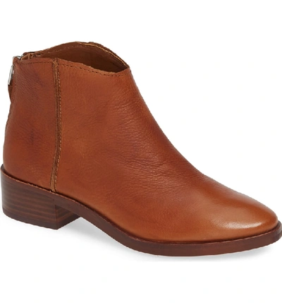 Shop Dolce Vita Tucker Bootie In Brown Leather