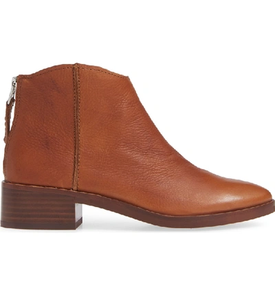 Shop Dolce Vita Tucker Bootie In Brown Leather