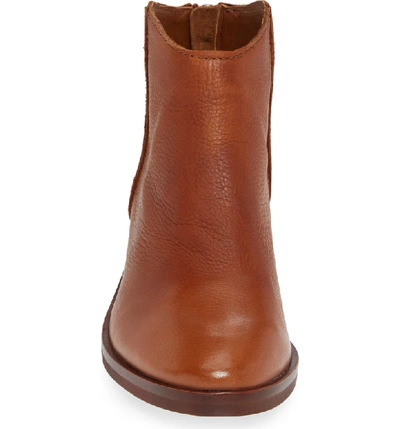 Shop Dolce Vita Tucker Bootie In Brown Leather