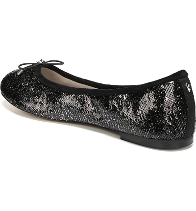 Shop Sam Edelman Felicia Flat In Black Multi Sequin