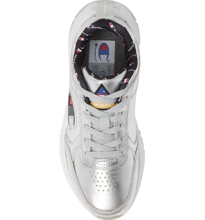 Shop Champion 93 Eighteen Metallic Sneaker In Silver