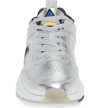 Shop Champion 93 Eighteen Metallic Sneaker In Silver