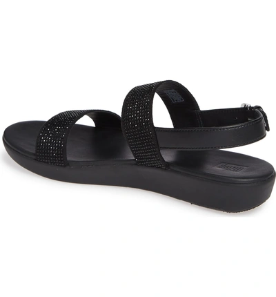 Shop Fitflop Barra Crystalled Sandal In Black