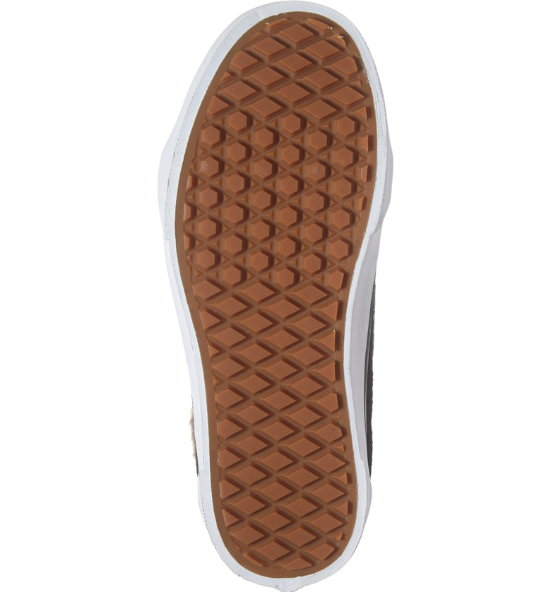 platform vans with fur