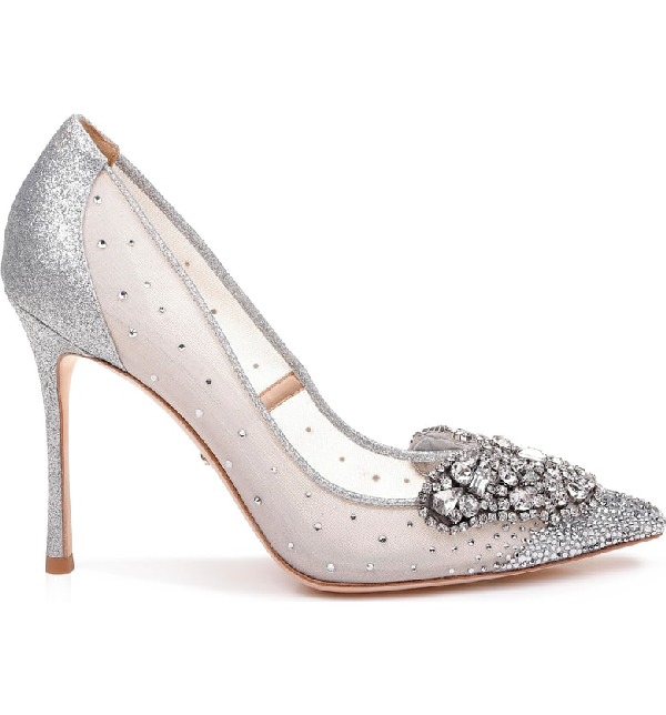 quintana mesh embellished pumps